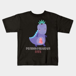 Preggosaurus Rex Awesome T shirt For Pregnant People Kids T-Shirt